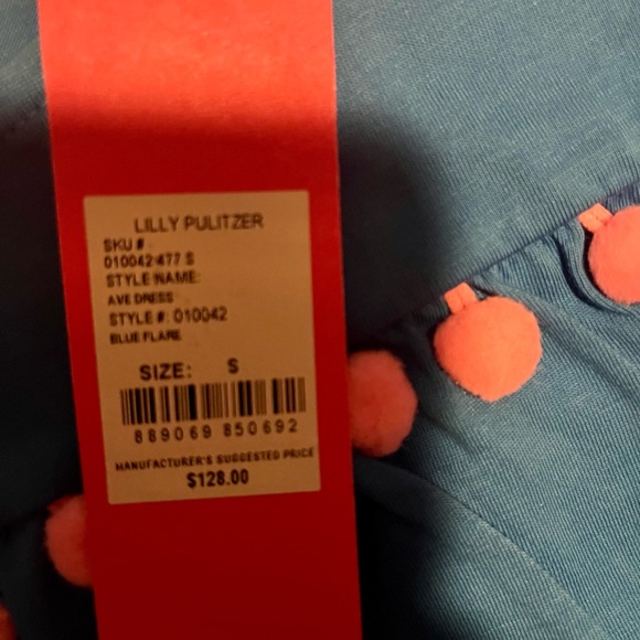 NWT Lilly Pulitzer Small Ave Dress with Pom Pom Detail - Picture 9 of 11